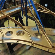 Plate repair by a steinway specialist