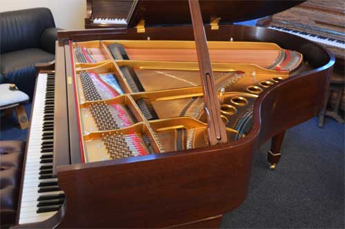 Steinway Model M grand piano soundboard at 88 Keys Piano Warehouse
