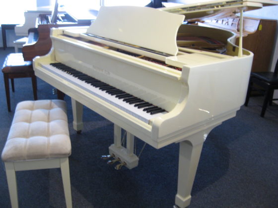 Sherman Clay model SDG2 French vanilla grand piano at 88 Keys Piano Warehouse