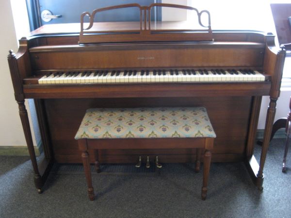 Story and Clark Spinet Piano Front at 88 Keys Piano Warehouse & Showroom