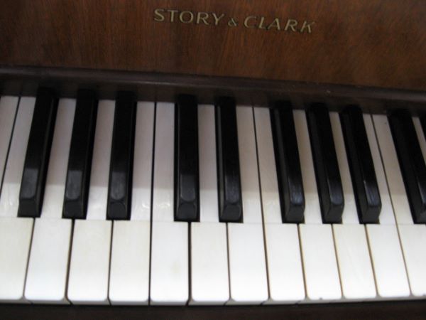 Story and Clark Spinet Piano Ivories at 88 Keys Piano Warehouse & Showroom