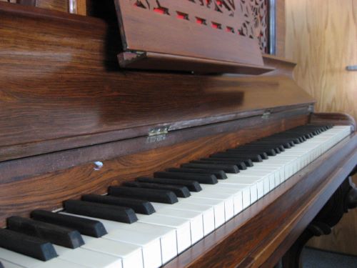 Vintage Lyon and Healy Upright Piano Ivories at 88 Keys Piano Warehouse & Showroom