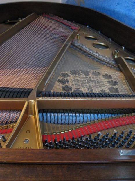 Steinway model O Restored Grand Piano Harp at 88 Keys Piano Warehouse & Showroom