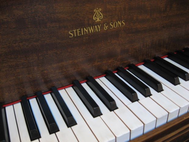 Steinway model O Restored Grand Piano Ivory at 88 Keys Piano Warehouse & Showroom