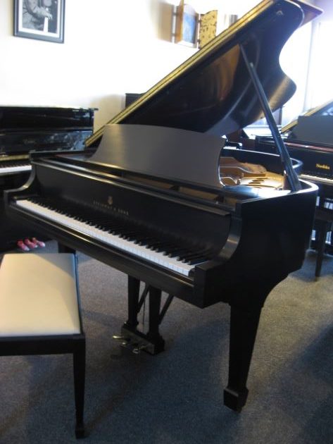 Steinway model M S#393780 Grand Piano Bass at 88 Keys Piano Warehouse & Showroom