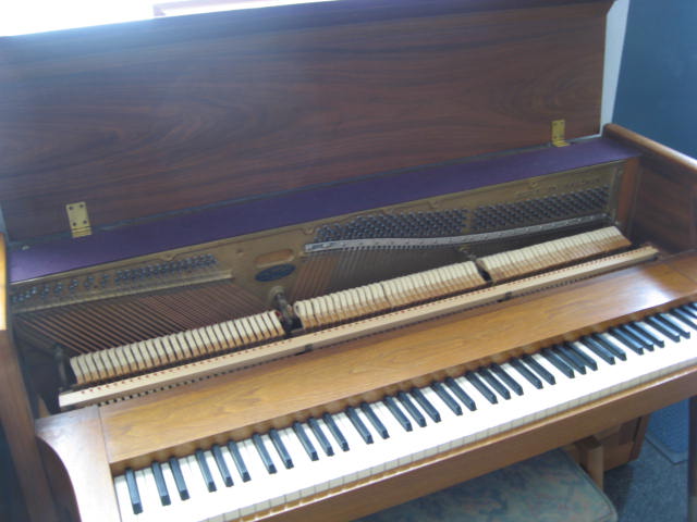 Teakwood Acrosonic Spinet Piano Lid at 88 Keys Piano Warehouse & Showroom
