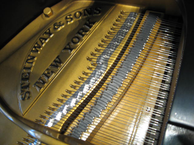Steinway model M Two-toned finish Grand Piano Logo at 88 Keys Piano Warehouse & Showroom