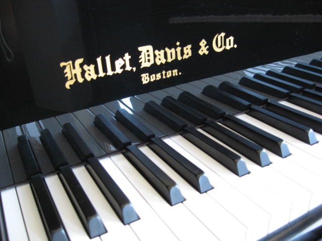 Hallet Davis model H-152 Grand Piano Decal at 88 Keys Piano Warehouse & Showroom