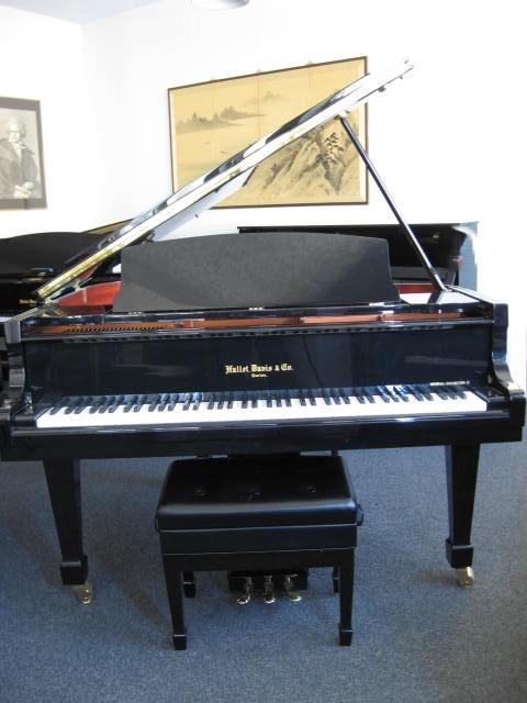 Hallet Davis model H-152 Grand Piano Full Lid at 88 Keys Piano Warehouse & Showroom