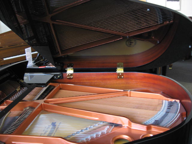 Hallet Davis model H-152 Grand Piano Reflection at 88 Keys Piano Warehouse & Showroom