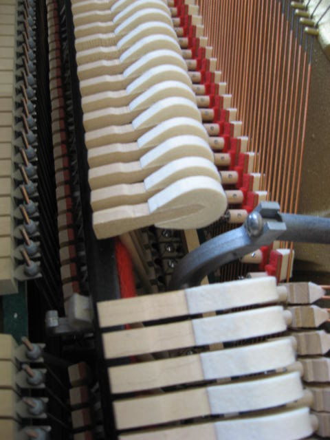 Mediterranean Wurlitzer Spinet Piano Hammers at 88 Keys Piano Warehouse & Showroom