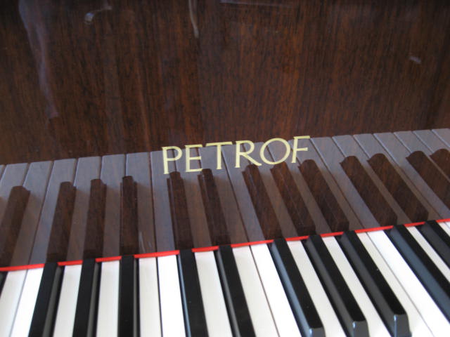 Petrof model V Grand Piano Decal at 88 Keys Piano Warehouse & Showroom