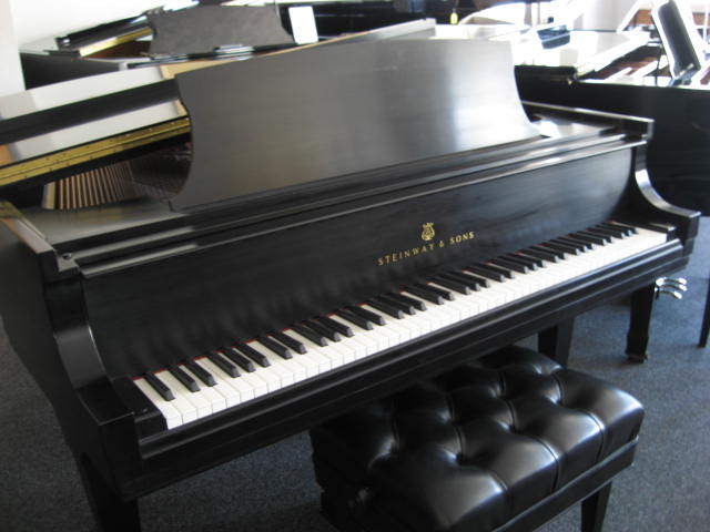 Steinway model L Ebony Grand Piano Bass at 88 Keys Piano Warehouse & Showroom
