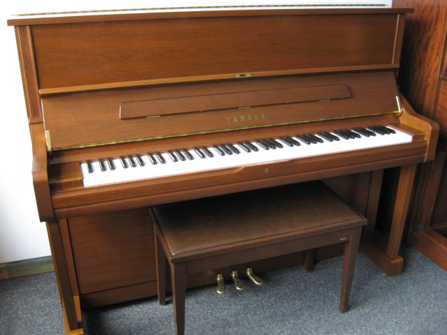 Yamaha model U1 Studio Upright Piano in Walnut Bass at 88 Keys Piano Warehouse & Showroom