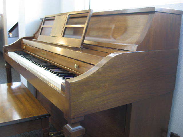 Baldwin Walnut Console Piano Keyboard at 88 Keys Piano Warehouse & Showroom