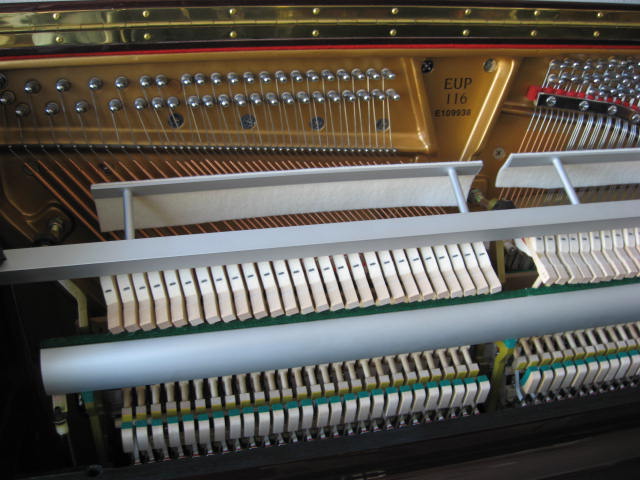 Essex model WUP-116 Studio Upright Piano Hammers at 88 Keys Piano Warehouse & Showroom