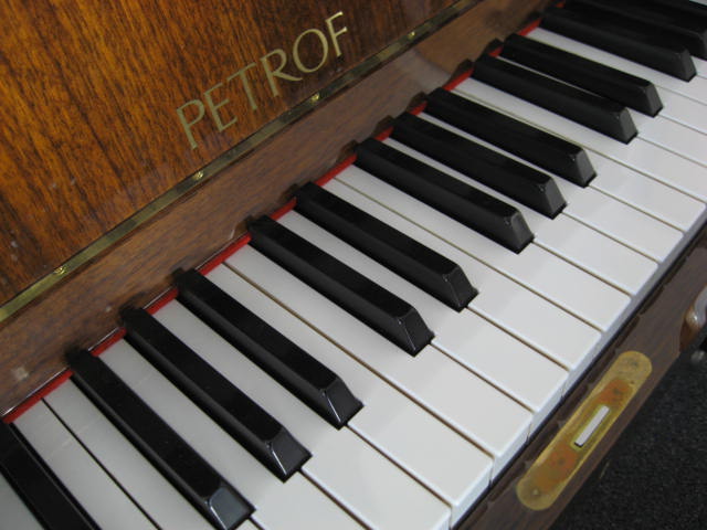 Petrof model 131 Concert Upright Piano Lock at 88 Keys Piano Warehouse