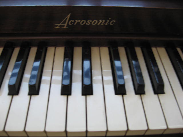 Acrosonic Spinet Piano by Baldwin 3 Decal at 88 Keys Piano Warehouse