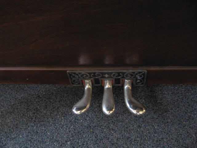 Kingsbury Upright Piano Pedals at 88 Keys Piano Warehouse