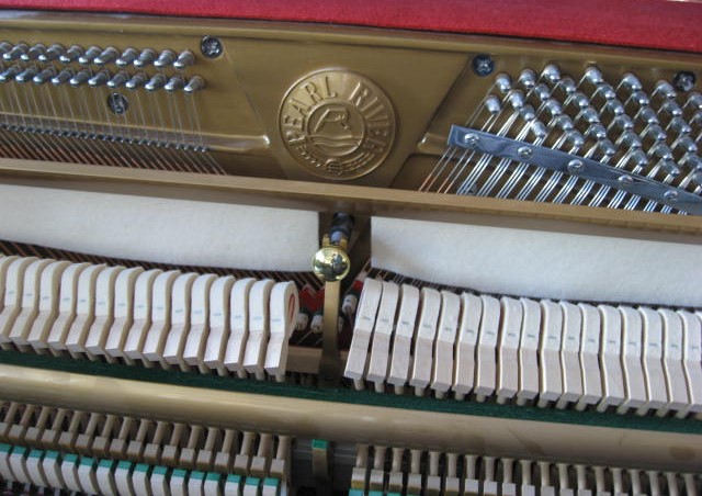 Pearl River model UP-115M5 Studio Upright Piano Action at 88 Keys Piano Warehouse