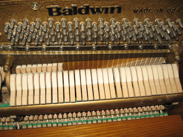 Baldwin model 2085 Console Piano Hammers at 88 Keys Piano Warehouse